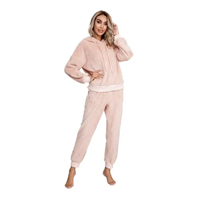 Double-faced Fleece Hooded Sweater Home Wear Casual Women's Clothing