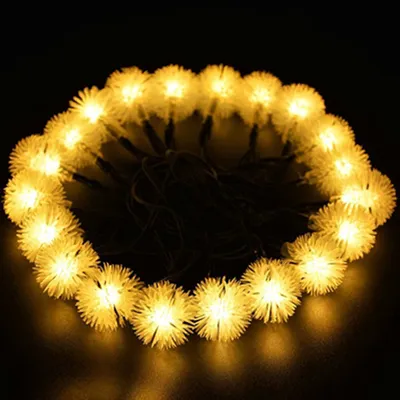 20 مصباح سلسلة يعمل بالطاقة الشمسية بتقنية LED