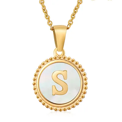Fashion Stainless Steel Letter Necklace Female