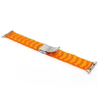Transparent Three-bead Resin Glacier Strap