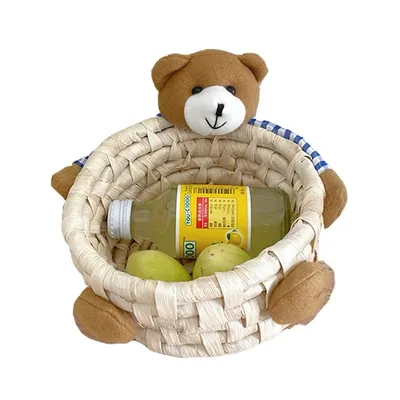 Ornament Home Crafts Straw Storage Basket