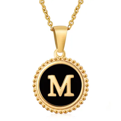 Fashion Stainless Steel Letter Necklace Female