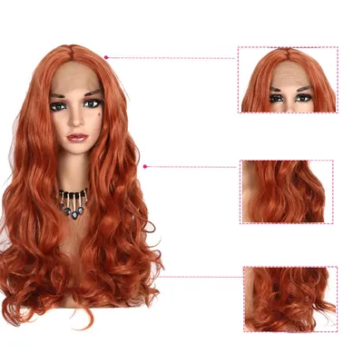 Long curly hair golden brown hood
