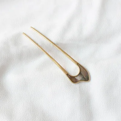 Temperament simple u-shaped hair bun