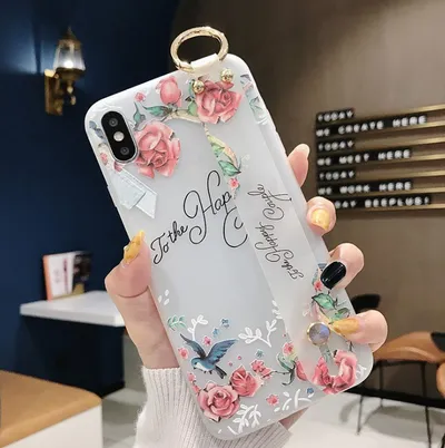 Silicone Wristband Refreshing Stand Phone Case