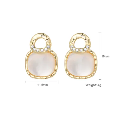 European And American Design Fashion Pearl Earrings Simple