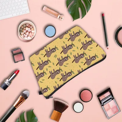 Women's Cartoon Sloth Pattern Clutch