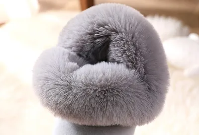 Children's Bag Heel Plus Plush Thick  Warm Cotton Shoes