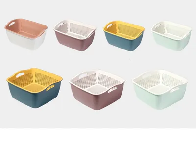 A basket for washing vegetables and fruit