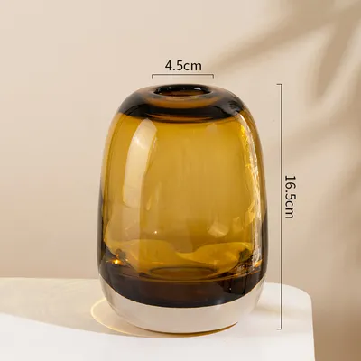 Japanese Simple Flower Arrangement Craft Glass Vase Ornament