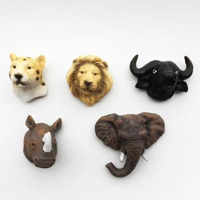 3D Animal Head Craft Magnetic Fridge Magnet