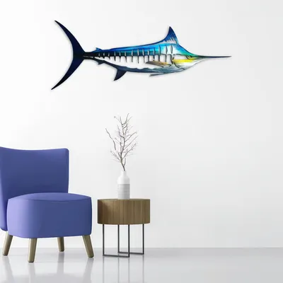 Sea Animal Park Pendant Wrought Iron Shark Craft Ornament