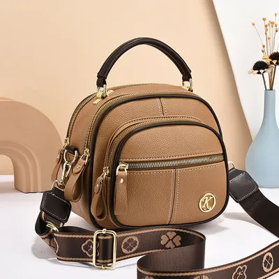Versatile Crossbody Bag For Women Multi-zipper Design Shoulder Bags With Portable Fashion Handbags