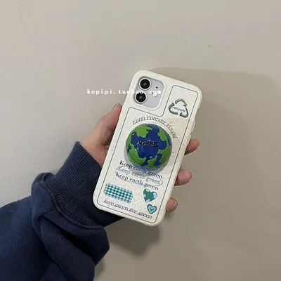 غطاء هاتف ثلاثي الأبعاد من نوع Creative Earth Bracket
