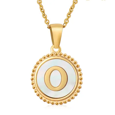 Fashion Stainless Steel Letter Necklace Female