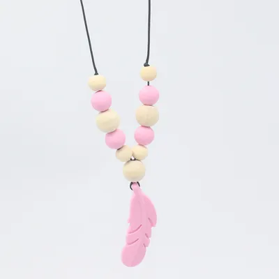 Baby Soothing Teether Protects Safety Baby Teether Necklace