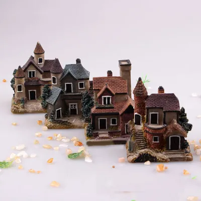 Craft Small House Moss Micro-landscape Ornaments