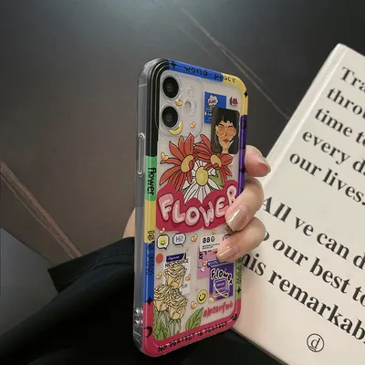 Tide Brand Retro Graffiti Silicone Phone Case