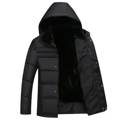 Fleece Middle-aged Men's Autumn And Winter Padded Jacket