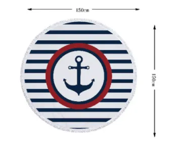 European And American Style Microfiber Round Beach Towel