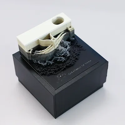 Hand Torn Paper Carving Sticky Notes Decoration Craft Souvenirs