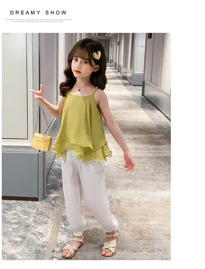 Fashion Girls Two-piece Cotton Summer Camisole