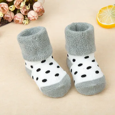 Baby cotton terry socks