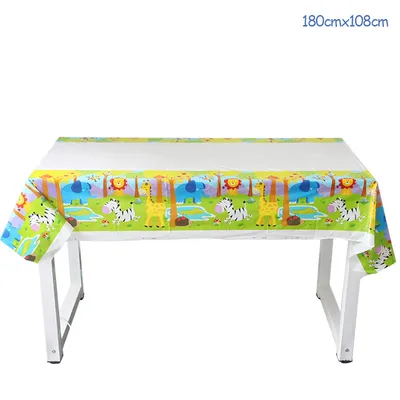 Jungle Animal Cartoon Paper Plate Disposable Tableware