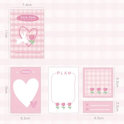 Cute fruit message note sticky note