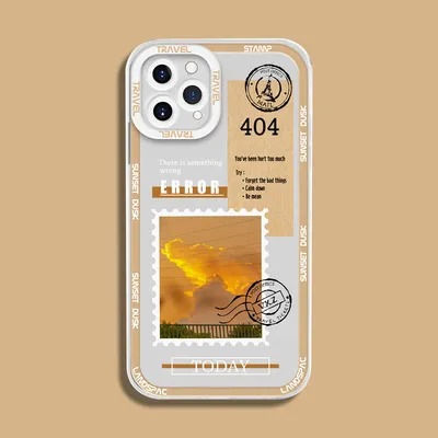 Creative Stamp Printing Silicone Phone Case