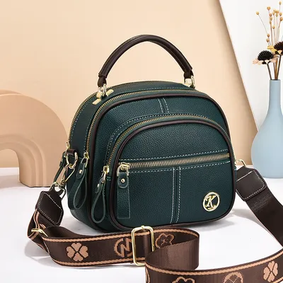 Versatile Crossbody Bag For Women Multi-zipper Design Shoulder Bags With Portable Fashion Handbags