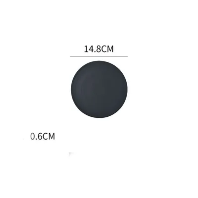Home Simple Matte Round Sushi Plate