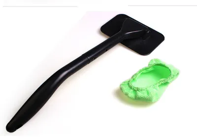 Car Window Windshield Wiper Microfiber Cloth Auto Window Cleaner Long Handle Car Washable Brush Clean Tool