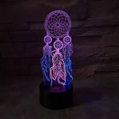 ضوء ليلي ثلاثي الأبعاد بتصميم الأحلام