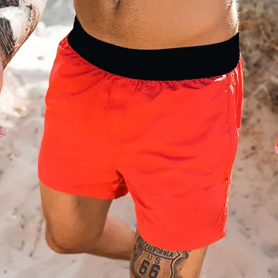 Loose Straight Casual Sports Five Quarter Pants Beach