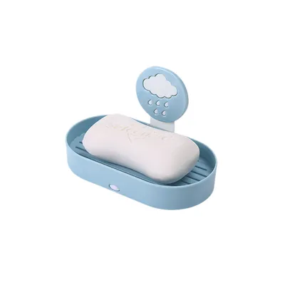 Household Wall-Mounted Drain Double-Layer Soap Box