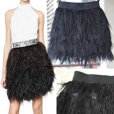 Feather panel skirt