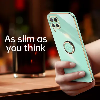 Electroplating Ring Bracket Shockproof Phone Case