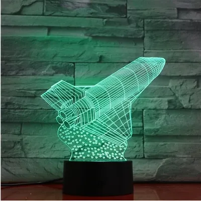 Space Shuttle Lntelligent Three-dimensional Night Light