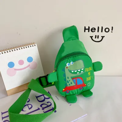 Cute cartoon dinosaur messenger bag
