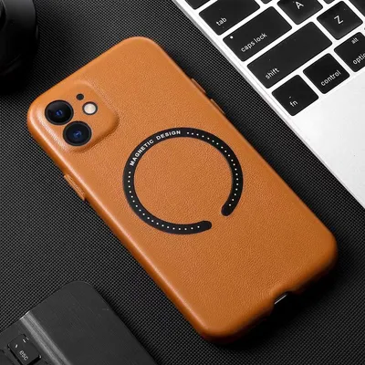 Magnetic Leather Fine Hole Phone Case