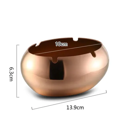 Thickened Stainless Steel Ashtray With Lid