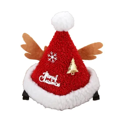 Cute Plush Christmas Hat Hairpin Headdress