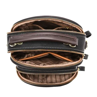 Versatile Crossbody Bag For Women Multi-zipper Design Shoulder Bags With Portable Fashion Handbags