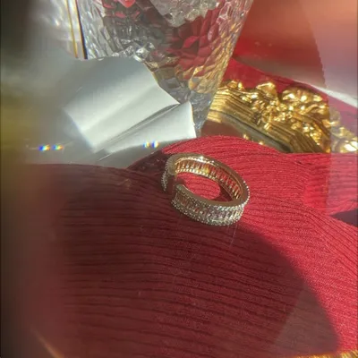 Light Luxury Zircon Super Flash Ring Niche Design Square Diamond Cold Wind Exquisite Opening