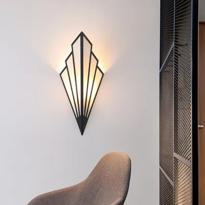 Creative Indoor LED Fan-shaped Wall Hanging Light