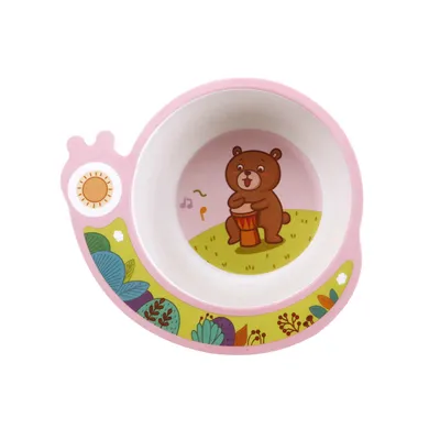 Cute cartoon bamboo fiber children's bowl