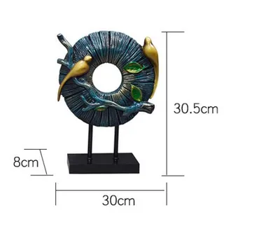 Creative Magpie Home Decoration European-style Resin Craft