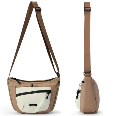 Women's Solid Color Crossbody Bag Fashionable Large Capacity Shoulder Bag For Work School Casual