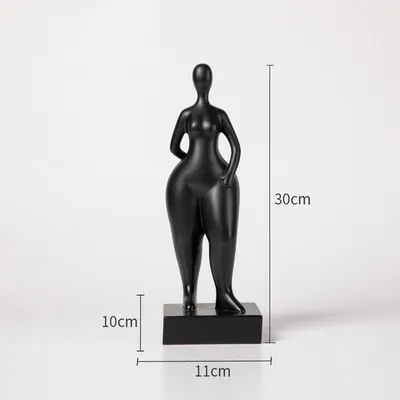Modern Simple Fat Woman Abstract Figure Sculpture Home Living Room Hotel Window Crafts Furnishings